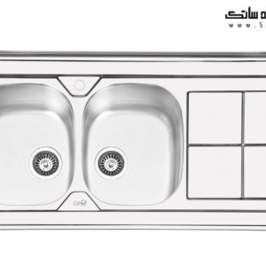 سینک ظرفشویی ایلیا استیل روکار 1041